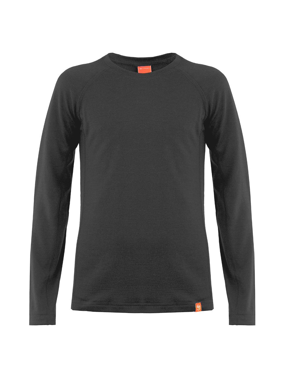 Wooly Kid's Thermal Underwear Set Soft Merino Wool Black Ages 2-10yo