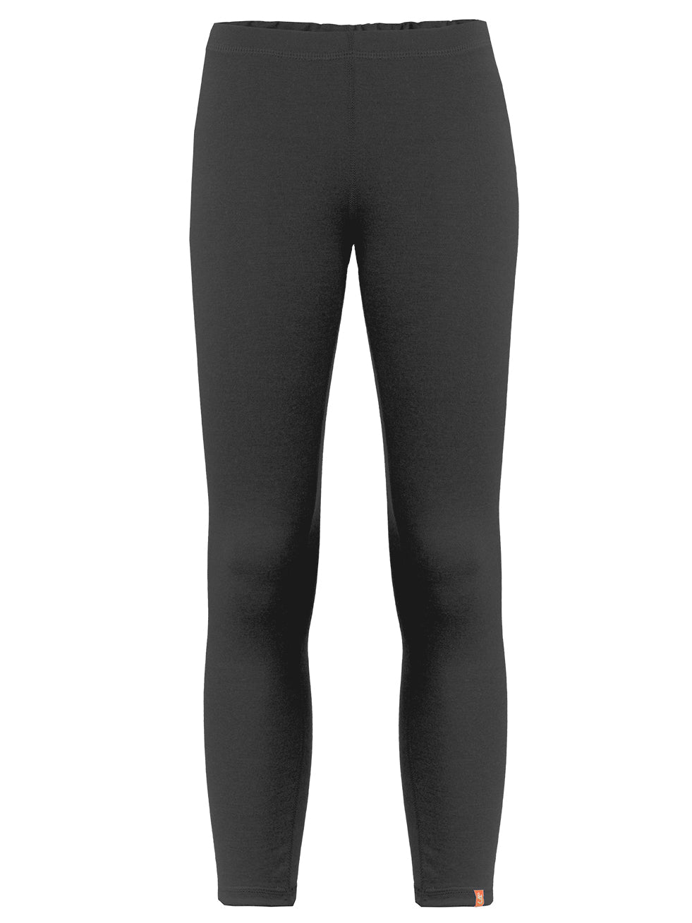 Wooly Kid's Thermal Underwear Set Soft Merino Wool Black Ages 2-10yo