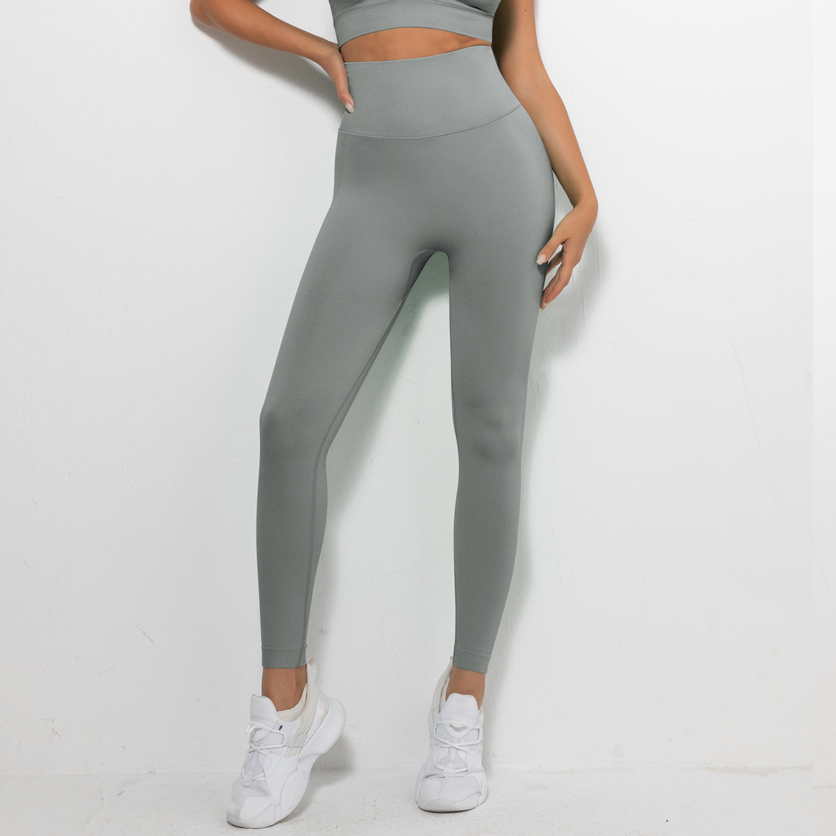 Customized High Waist Seamless Scrunch Butt Sports Tights for Women Gym Yoga