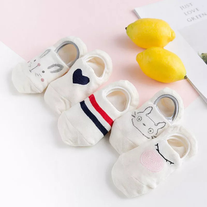27 Style 10 Piece=5 Pairs/Lot  Animal Women Socks Set Funny Spring Cat Dog Rabbi