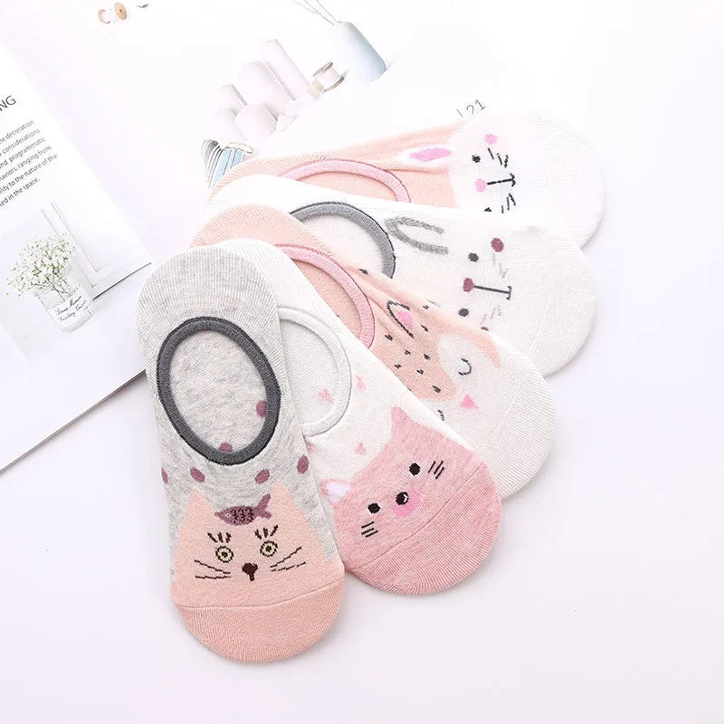 27 Style 10 Piece=5 Pairs/Lot  Animal Women Socks Set Funny Spring Cat Dog Rabbi