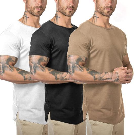 Gym Clothing Men Custom Spandex Muscle  Fit Running Fitness Workout Sport