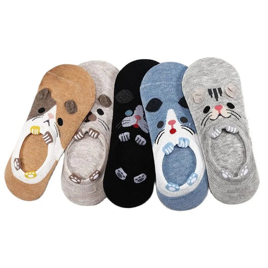 27 Style 10 Piece=5 Pairs/Lot  Animal Women Socks Set Funny Spring Cat Dog Rabbi